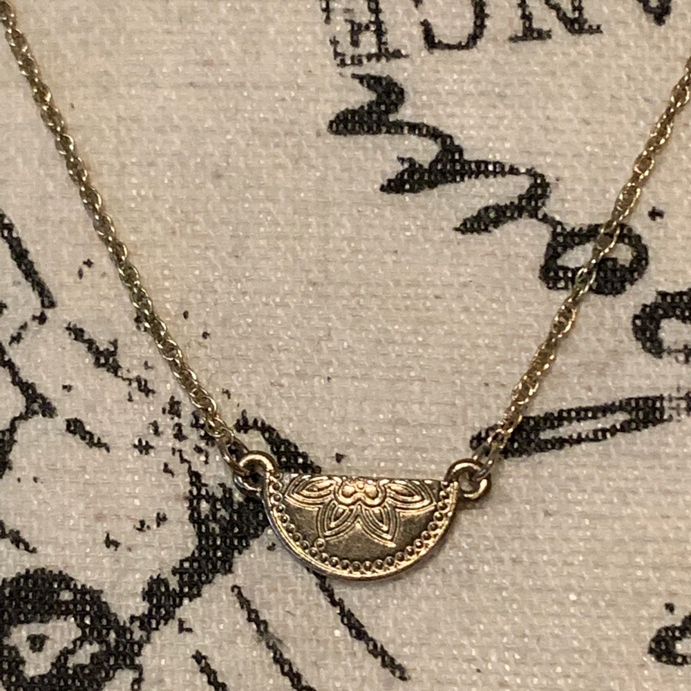 💛 gold plated necklace boho style 💛